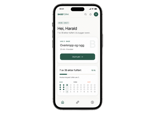 Baseform App Medlemskap (12 måneder)